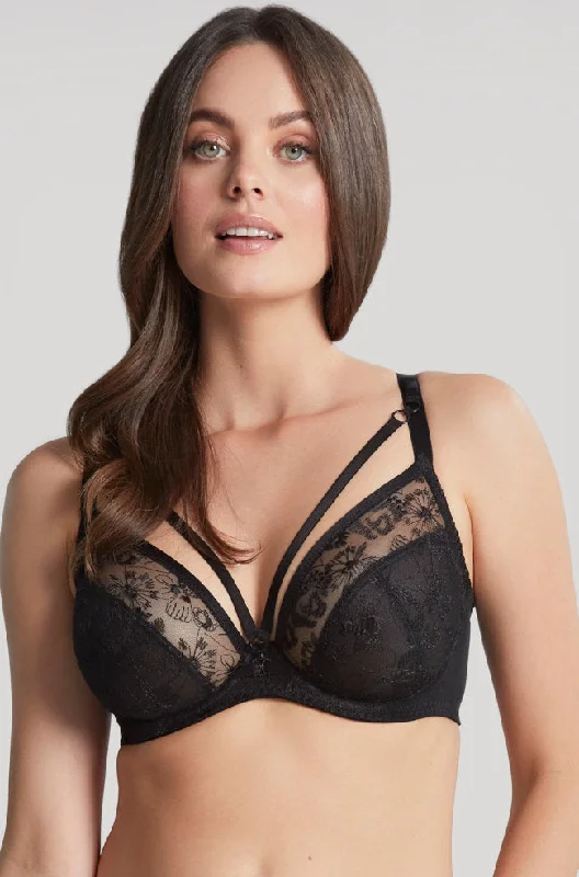 sleep bras for all night comfortYasmin UW Plunge Bra (Noir)