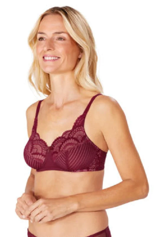 bralette sports bras for light exerciseKarolina Wirefree Bra (Red & Nude)