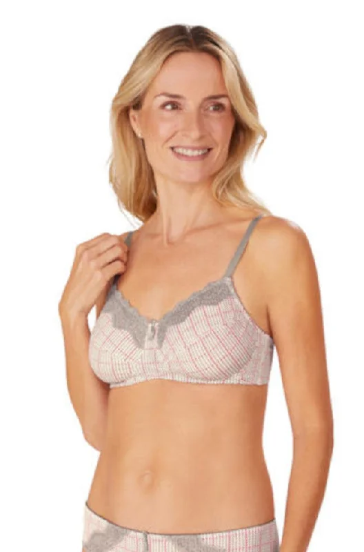 minimizer bras to reduce bust sizeLuna Wirefree Bra (Grey & Multi)