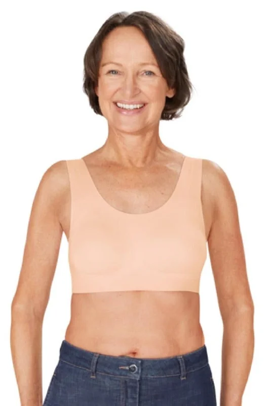 bralette bras for a trendy and comfortable styleAmoena Amy Wire Free Mastectomy Bra - Seamless Rose Nude