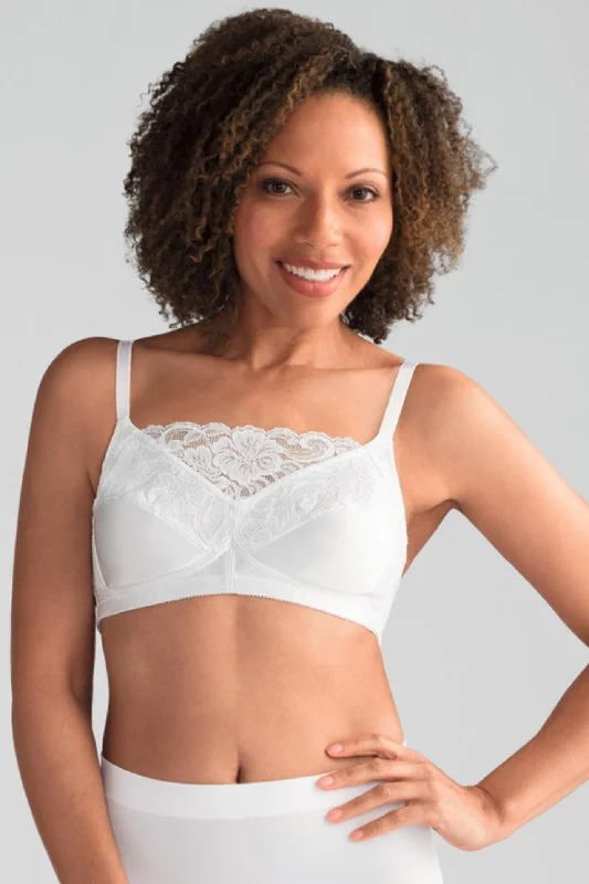 balconette lace bras for a feminine touchAmoena Isabel Mastectomy Camisole Bra - White