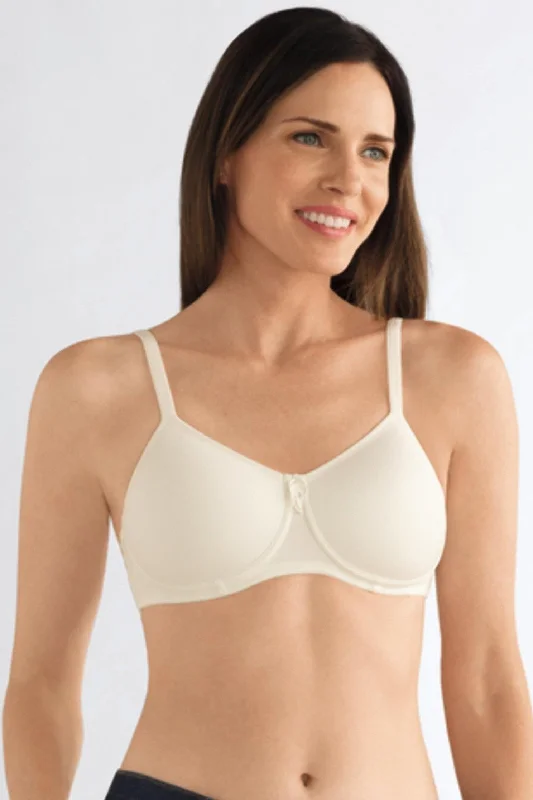 t - shirt bras for a smooth look under clothesAmoena Lara Wire Free Padded Mastectomy Bra - Off white