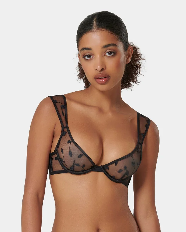 lace balconette bras for a luxurious feelBillie Wired Bra Black