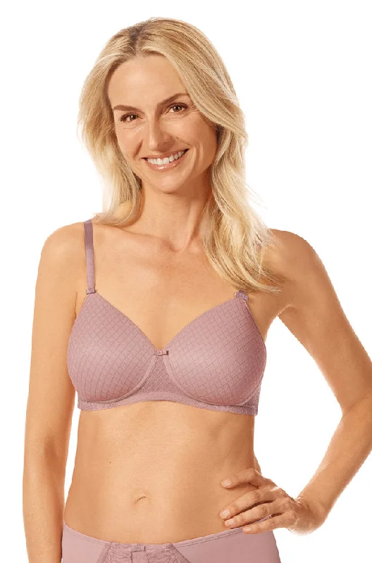 balconette push up bras for a lifted lookDanielle Wirefree Bra (Mauve)