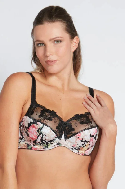 supportive underwire bras for large bustsWild Violet UW Bra (Hydrangea)