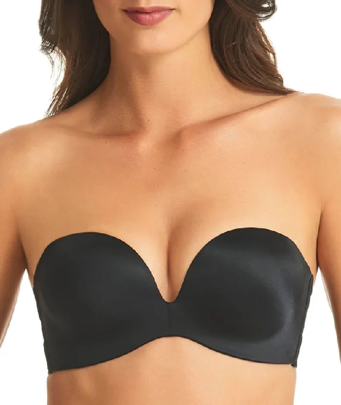 sleep bras for all night comfortFinelines Refined Wire-free Strapless Bra - Black