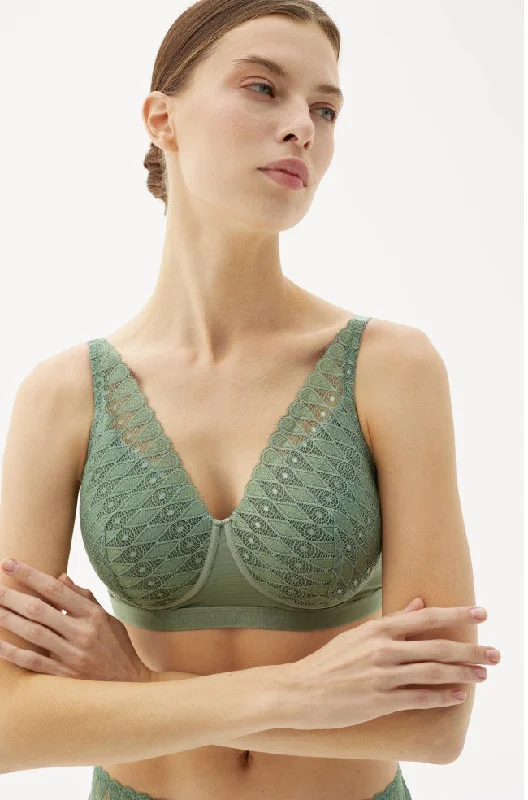 full cup nursing bras for better milk flowLambada Padded Wirefree Bra (Sea Spray)