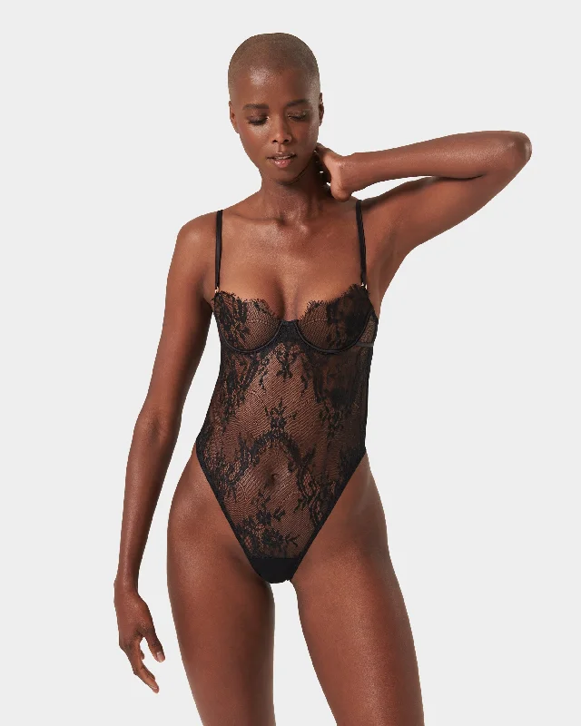 seamless bras for invisible under clothesMadeline Wired Bodysuit Black