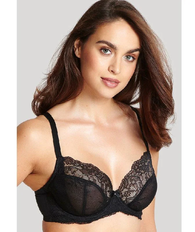 sleep bras with adjustable strapsPanache Ana Underwired Plunge Bra - Black