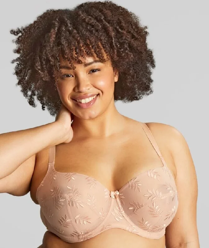 lace bras for a romantic lookPanache Tango Underwired Balconnet Bra - Honey