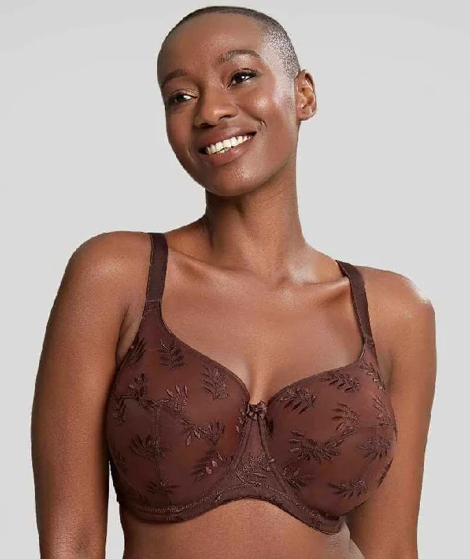 moisture wicking sleep bras for hot sleepersPanache Tango Underwired Balconnet Bra - Nutmeg