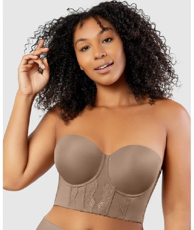 minimizer bras to reduce bust sizeParfait Elissa Seamless Underwire Padded Longline Strapless Bra - Mid Nude