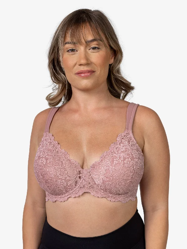 moisture wicking sports bras for sweaty workoutsThe Ava - Scalloped Lace Underwire Bra