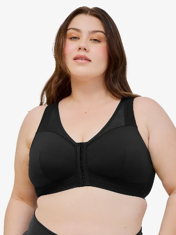 convertible sports bras for versatile useThe Harper - Wirefree Mesh Front-Closure Bra