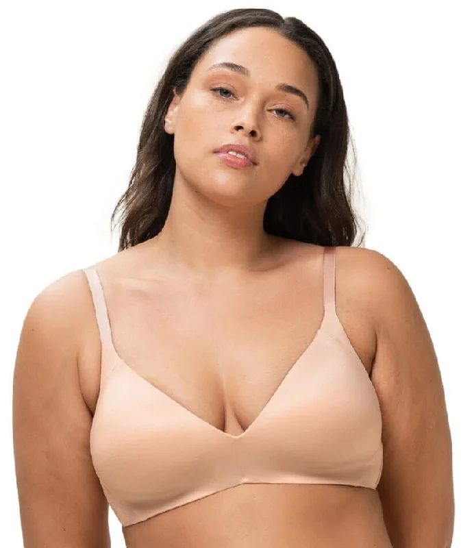 plunge push up bras for a bold lookTriumph Body Make-up Soft Touch Padded Wire-free Bra - Neutral Beige