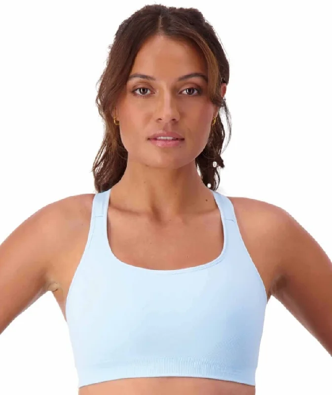 strapless bras for backless dressesTriumph Triaction Ultra Seamfree Sports Bra - Sky Blue