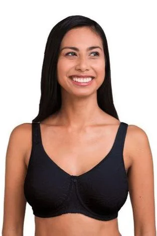 seamless wireless bras for everyday comfortTrulife Lana Underwire Mastectomy Bra - Black