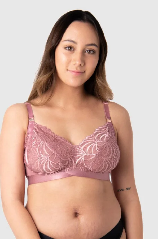 plus size bralette bras for comfortWarrior Wirefree Maternity Bra (Antique Rose)