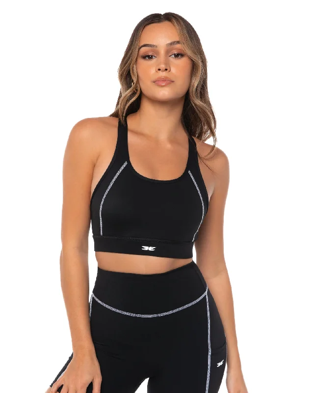 low impact breathable women sport braActiv Sports Bra - Black / White