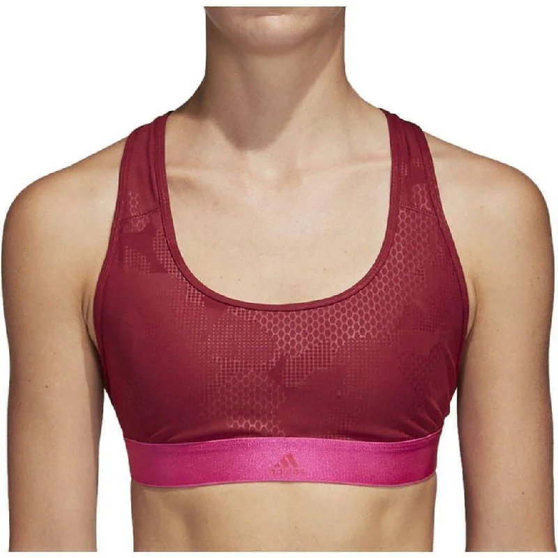 sequined women sport bra for a sparkly effectadidas Don't Rest Iteration Womens Sports Bra - Pink