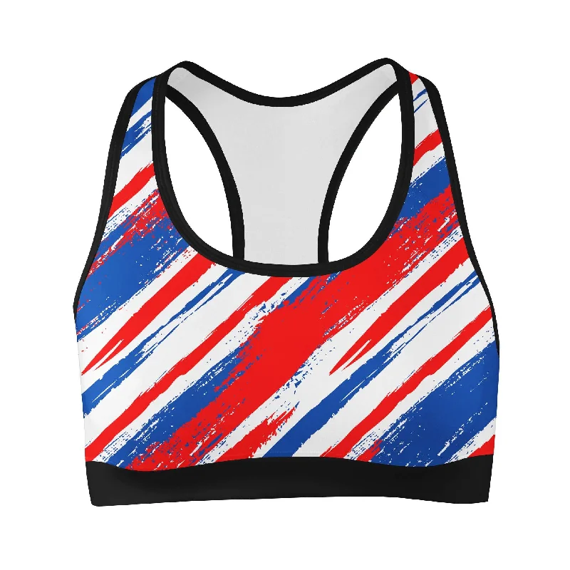 matching women sport bra and leggings setsAmerican Slasher Sports Bra