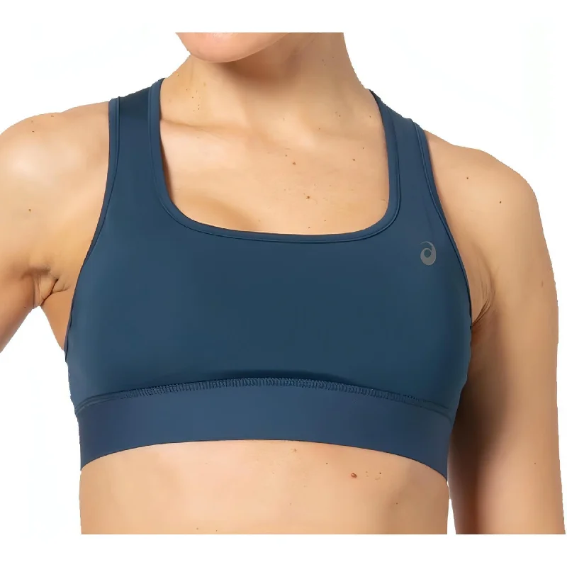 eco - friendly women sport bra made from recycled materialsAsics Performance Womens Sports Bra - Blue