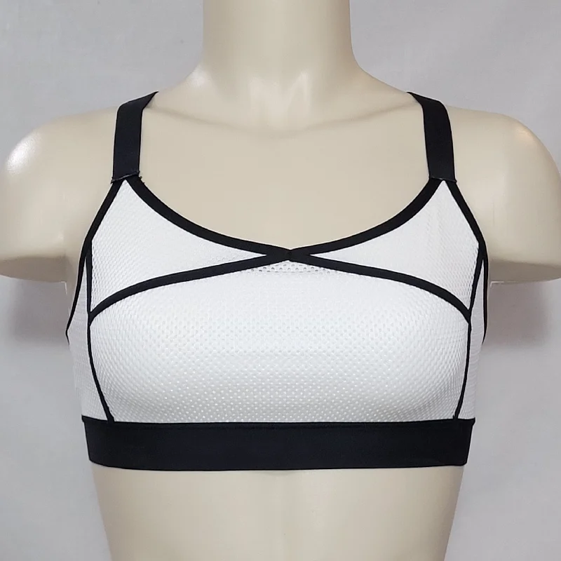 matching women sport bra and leggings setsChampion C9 N9704 Mesh Cami Wire Free Sports Bra SMALL White & Black