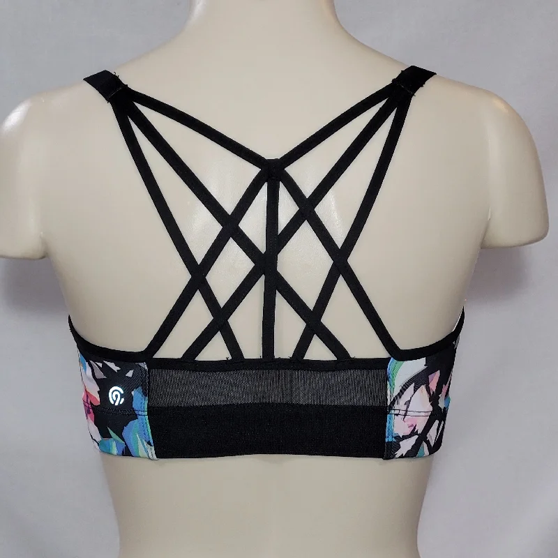 petite medium impact women sport braChampion N9688 Strappy Cami Wire Free Sports Bra SMALL Multicolor NWT