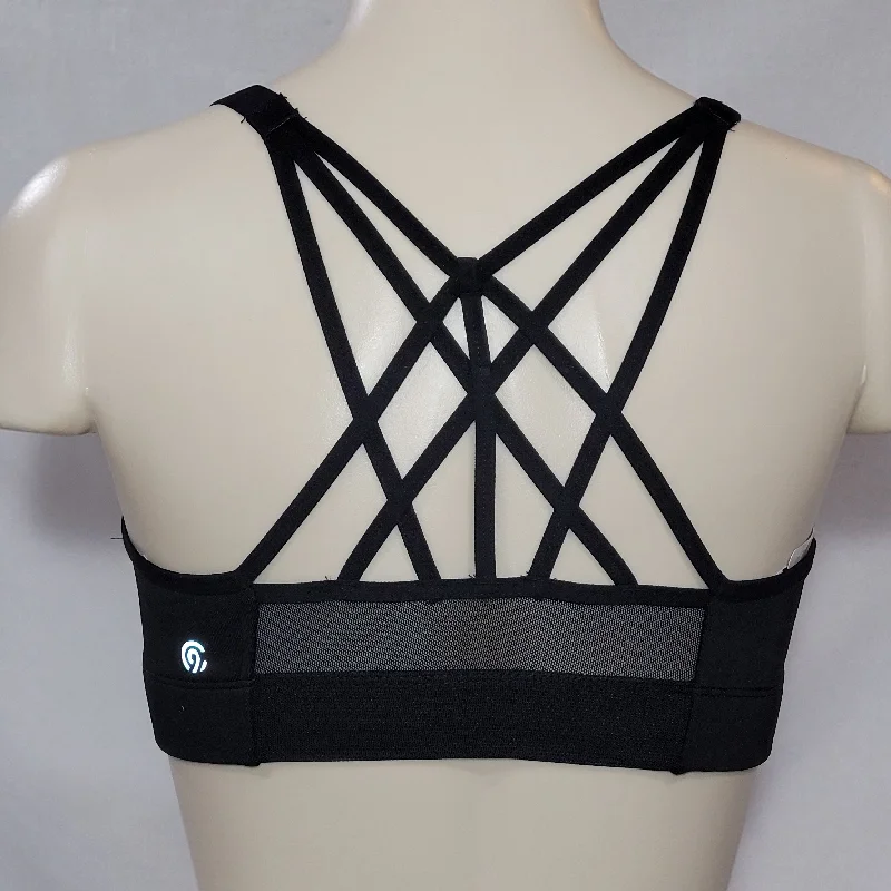 seamless women sport bra for smooth under clothesChampion N9688 Strappy Cami Wire Free Sports Bra XS X-SMALL Black NWT