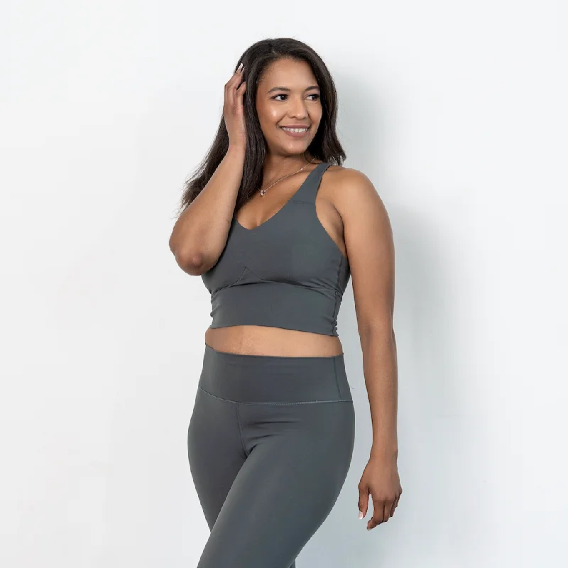 plus size high impact women sport braClassic II Sports Bra - Shark Gray