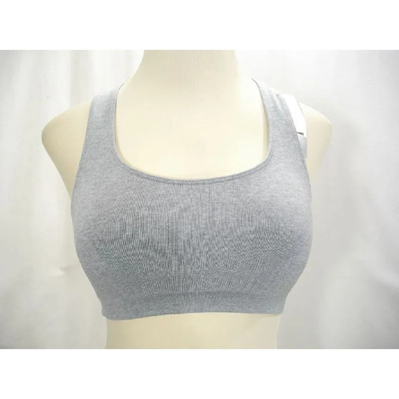 plus size high impact women sport braHanes HC35 Wire Free Sports Bra MEDIUM Heather Gray