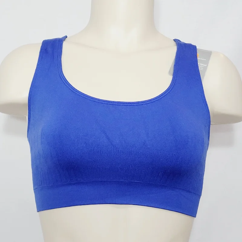 low impact breathable women sport braHanes HC35 Wire Free Sports Bra MEDIUM Water Blue NEW WITH TAGS