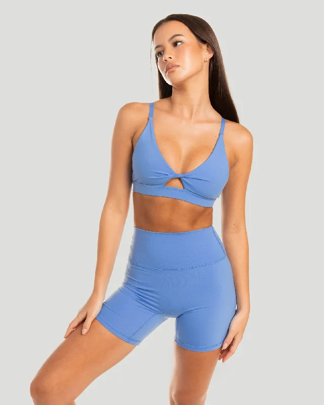 colorful women sport bra for a stylish lookMicro Twist Bra - Powder Blue