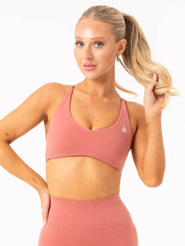 high impact women sport bra for runningNKD Embody Sports Crop - Dusty Pink