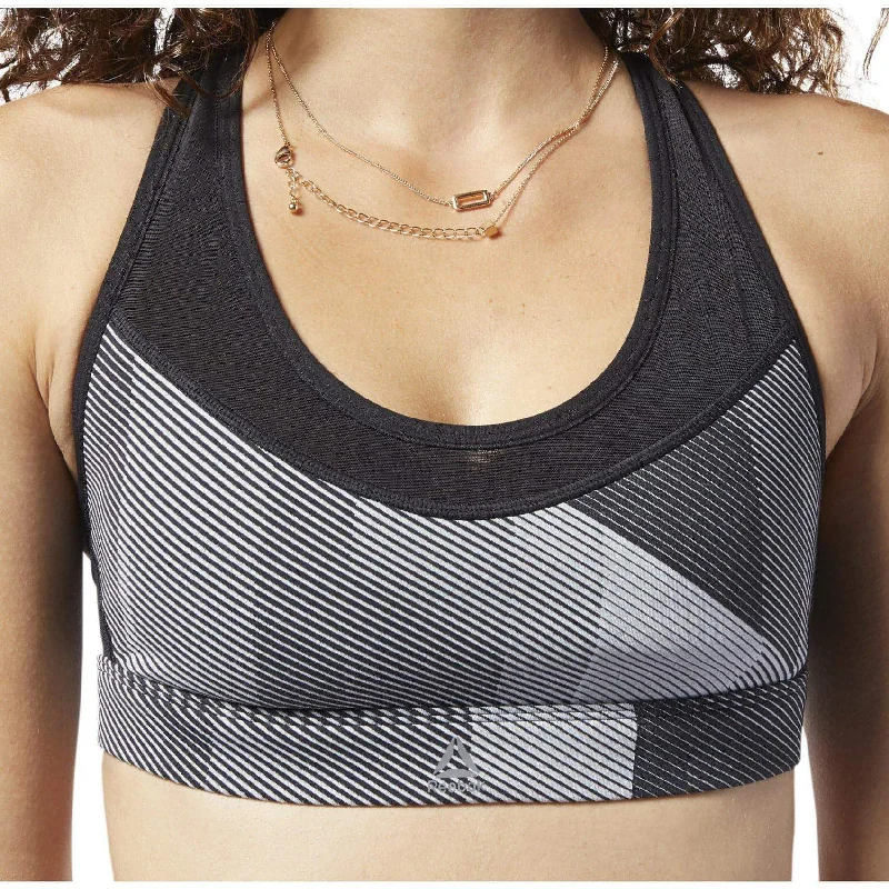 nursing women sport bra for breastfeeding easeReebok Hero Racer Medium Impact Womens Sports Bra - Grey