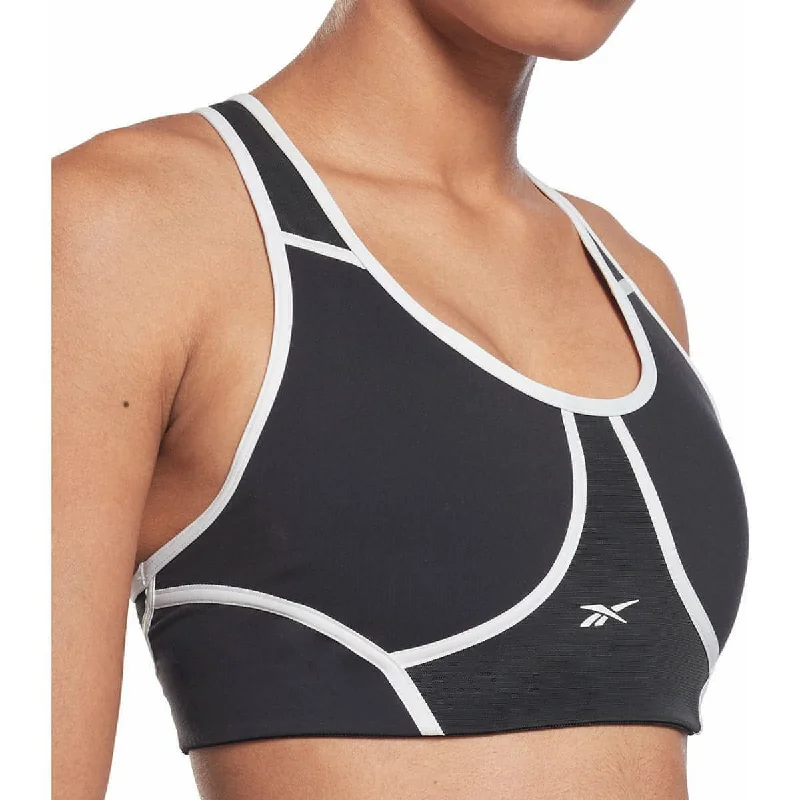 anti - odor women sport bra for freshnessReebok Lux Racer Padded Womens Sports Bra - Black