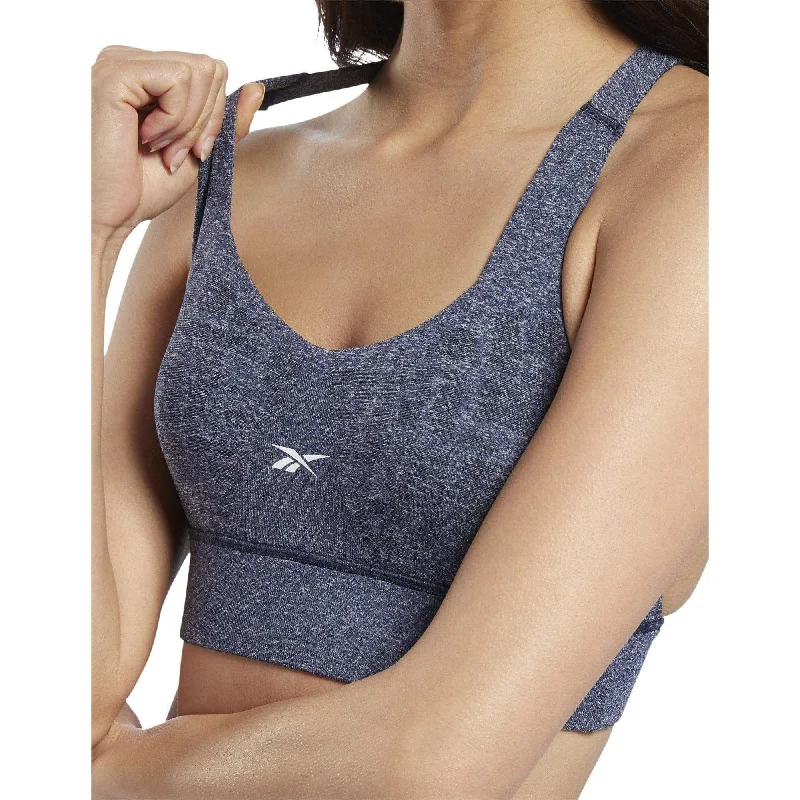 high impact women sport bra for runningReebok United By Fitness MYOKNIT Seamless Womens Sports Bra - Blue