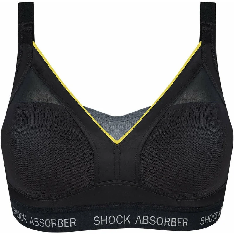 plus size wireless women sport braShock Absorber Active Shaped Support Womens Sports Bra - Grey