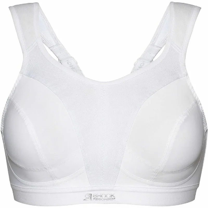 plus size high impact women sport braShock Absorber D+ Max Womens Sports Bra - White