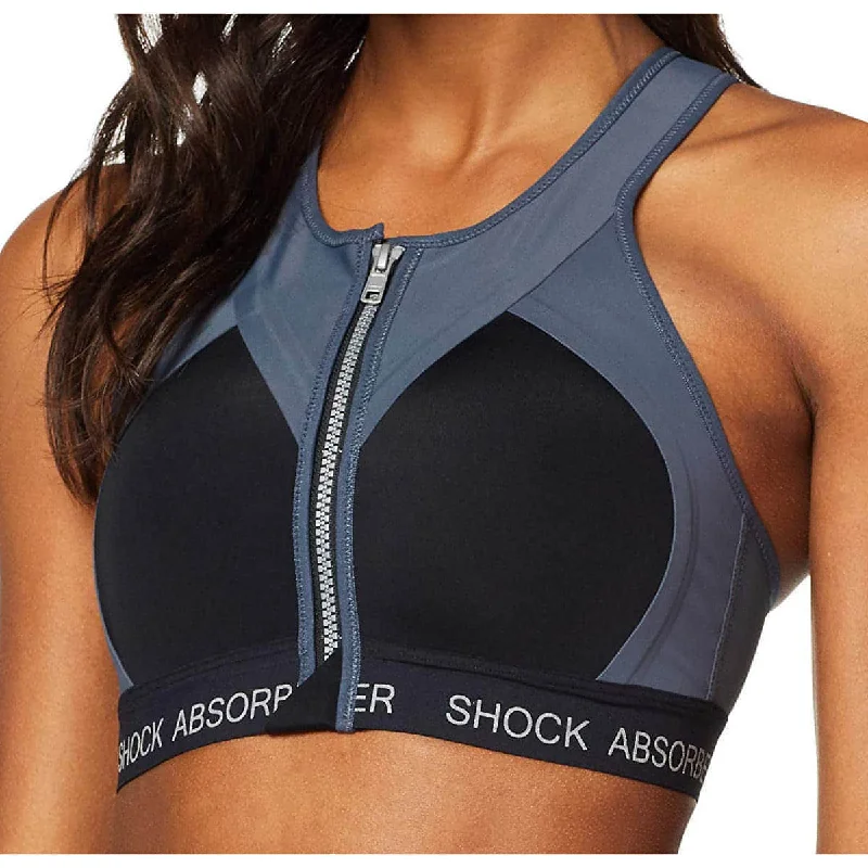 hypoallergenic women sport bra for sensitive skinShock Absorber Infinity Power Womens Sports Bra - Black