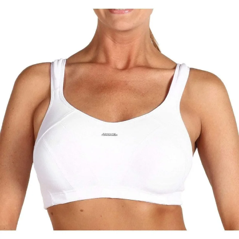 adjustable strap women sport bra for a perfect fitShock Absorber Max Womens Sports Bra - White