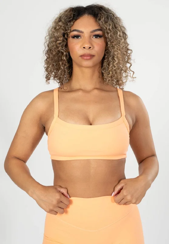 medium impact compression women sport braUltraLux Dual Fit Bra Orangesicle