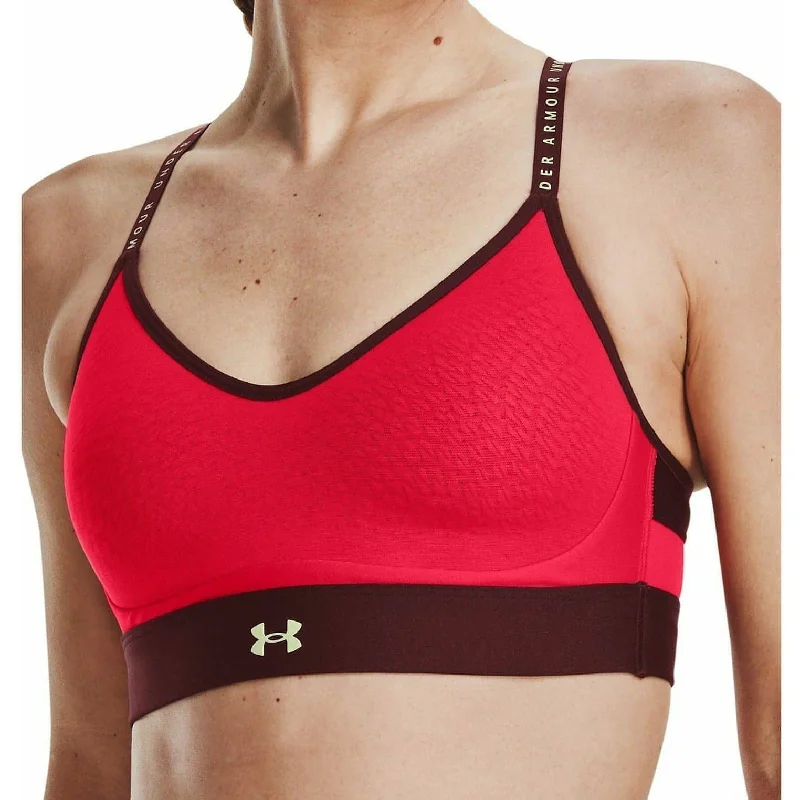 travel women sport bra for easy packingUnder Armour infinity Low Womens Sports Bra - Red