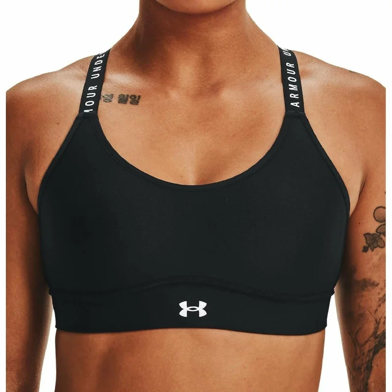 unpadded women sport bra for a natural feelUnder Armour Infinity Mid Covered Womens Sports Bra - Black