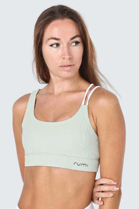 wireless women sport bra for comfortW SunRib Line Bra - Peacock Light